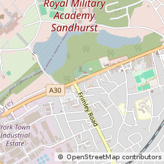 Map of Camberley, Surrey