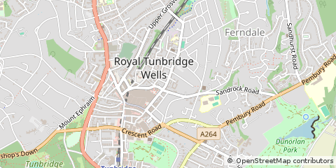 Map of Tunbridge Wells