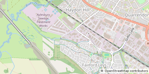 Map of Aylesbury, Buckinghamshire