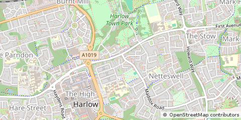 Map of Harlow