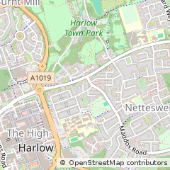 Map of Harlow