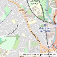 Map of Maidstone, Kent