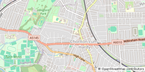 Map of Manchester, Greater Manchester