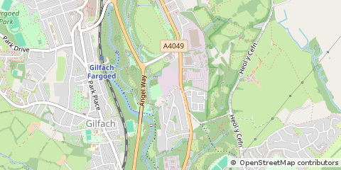 Map of Bargoed