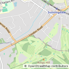Map of Ascot, Berkshire