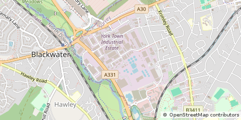 Map of Camberley