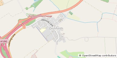 Map of Thirsk, North Yorkshire