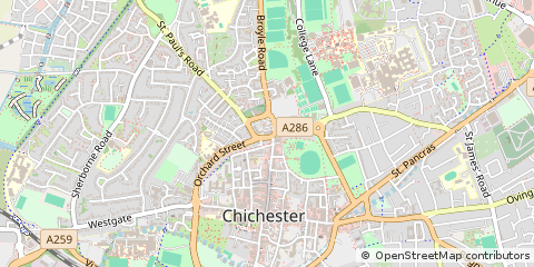 Map of West Sussex
