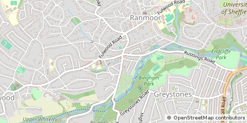 Map of South Yorkshire