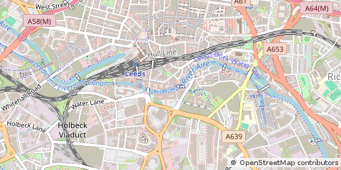Map of Leeds, West Yorkshire