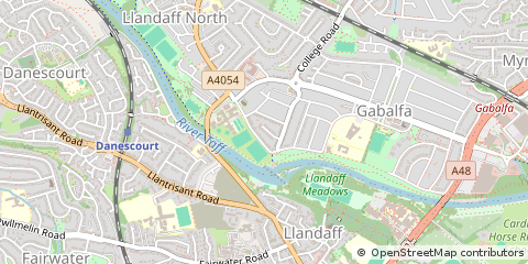 Map of Cardiff
