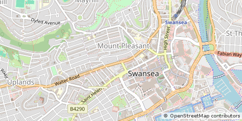 Map of Swansea