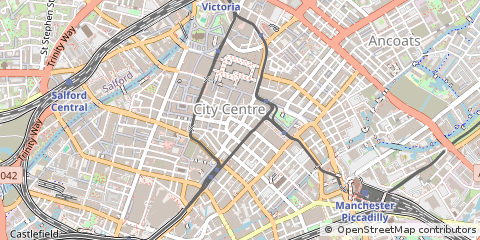 Map of Manchester