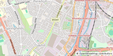 Map of Stoke-on-Trent