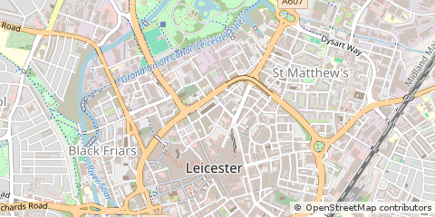 Map of Leicester
