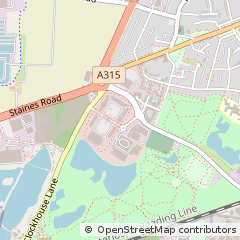 Map of Feltham, Middlesex