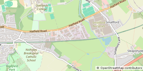 Map of ST Albans, Hertfordshire