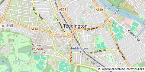 Map of Teddington, London