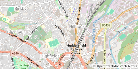 Map of Huddersfield