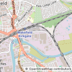 Map of Wakefield, West Yorkshire