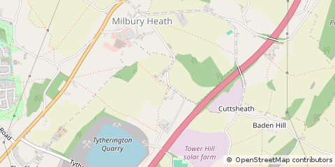 Map of Wotton Under Edge, Gloucestershire
