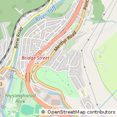 Map of Pontypridd