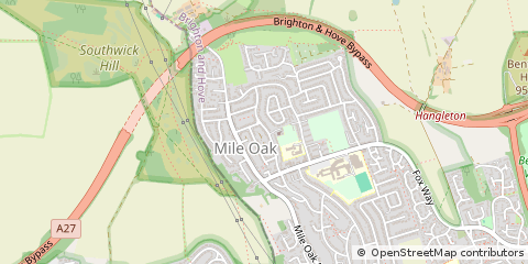 Map of Portslade, East Sussex