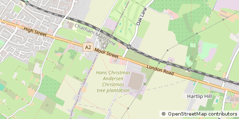 Map of Gillingham, Kent