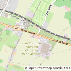 Map of Gillingham, Kent