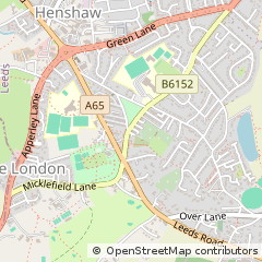 Map of Leeds, West Yorkshire