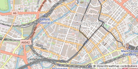 Map of Manchester
