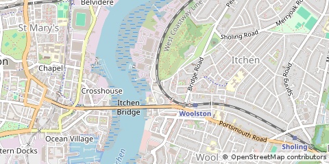 Map of Southampton