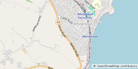 Map of Carrickfergus, County Antrim
