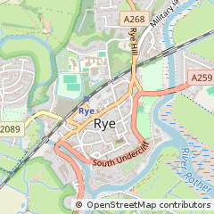 Map of RYE, East Sussex