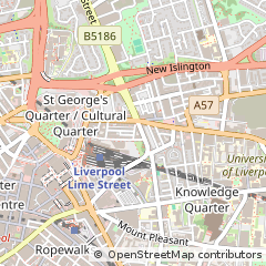 Map of Liverpool, Merseyside