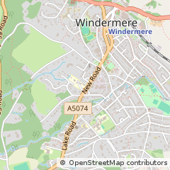 Map of Windermere, Cumbria