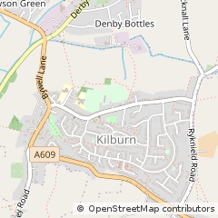 Map of Belper, Derbyshire