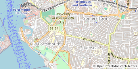 Map of Southsea, Hampshire