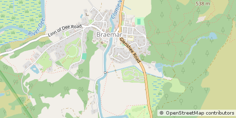 Map of Ballater, Aberdeenshire
