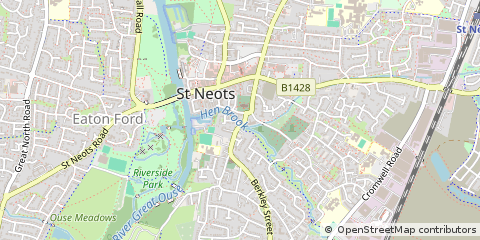 Map of ST. Neots, Cambridgeshire