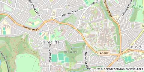 Map of Sheffield