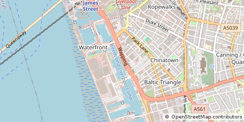 Map of Liverpool, Merseyside