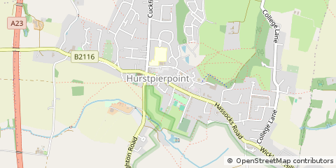 Map of Hurstpierpoint, West Sussex