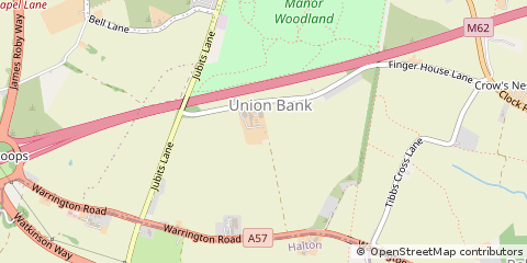 Map of Widnes, Cheshire