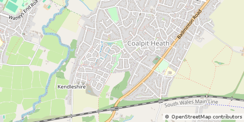 Map of Bristol, Gloucestershire