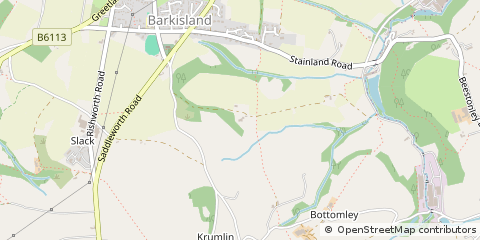Map of Halifax, West Yorkshire