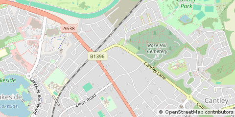 Map of Doncaster, South Yorkshire