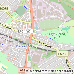 Map of Darnall, Sheffield