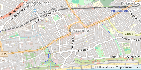 Map of Bournemouth