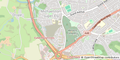Map of Cardiff